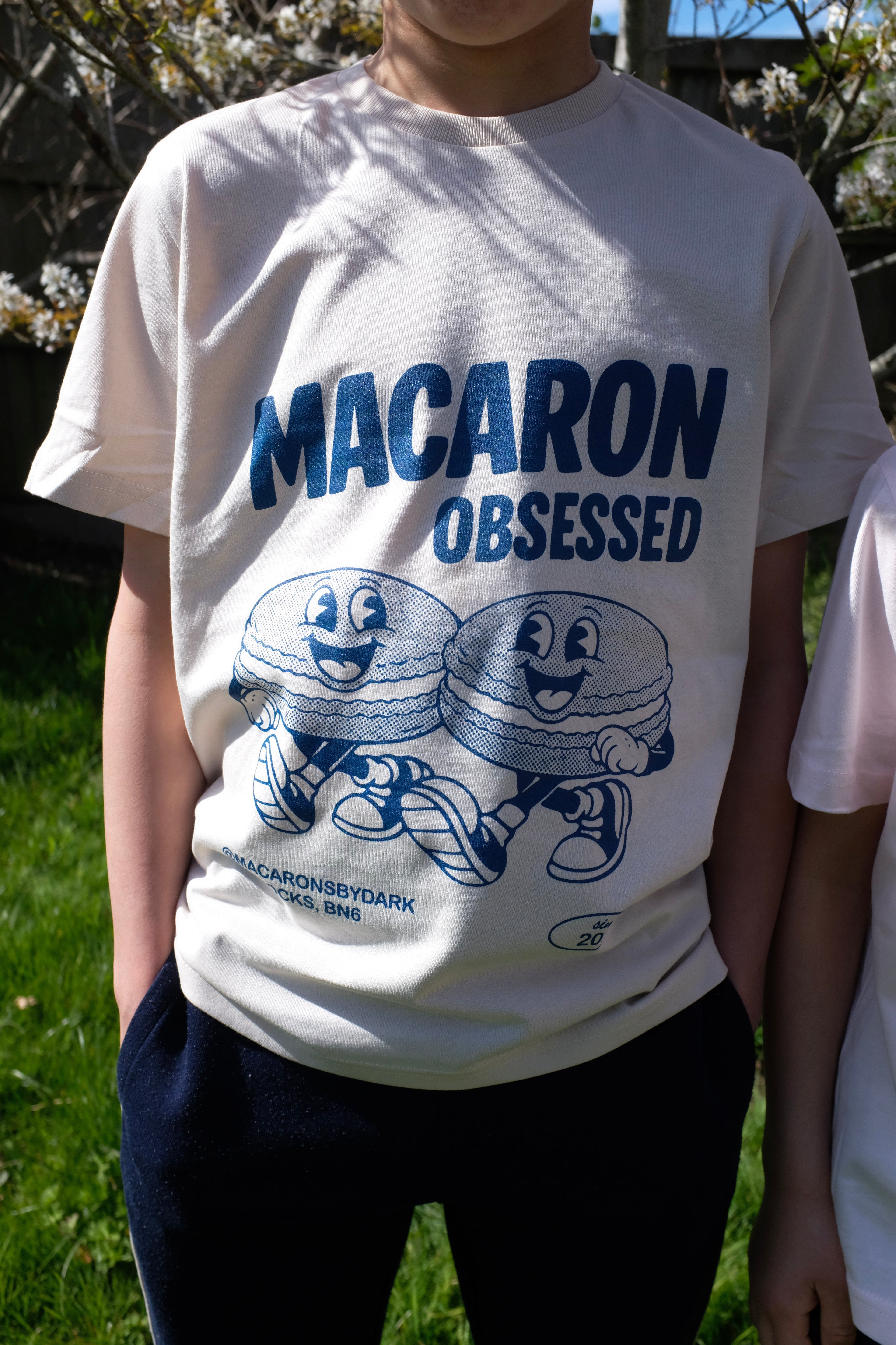Kids t-shirt (Oat/Blue)