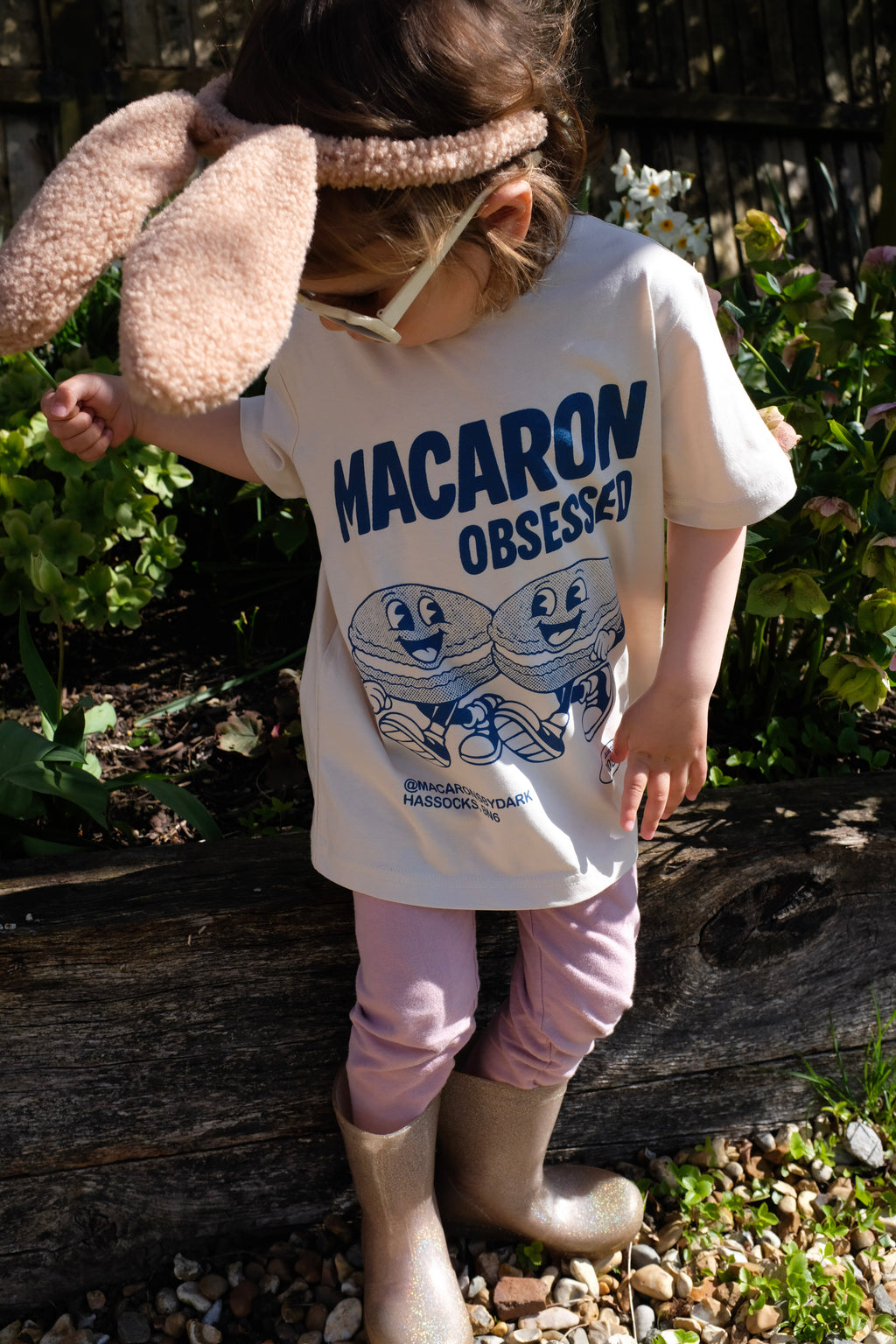 Kids t-shirt (Oat/Blue)