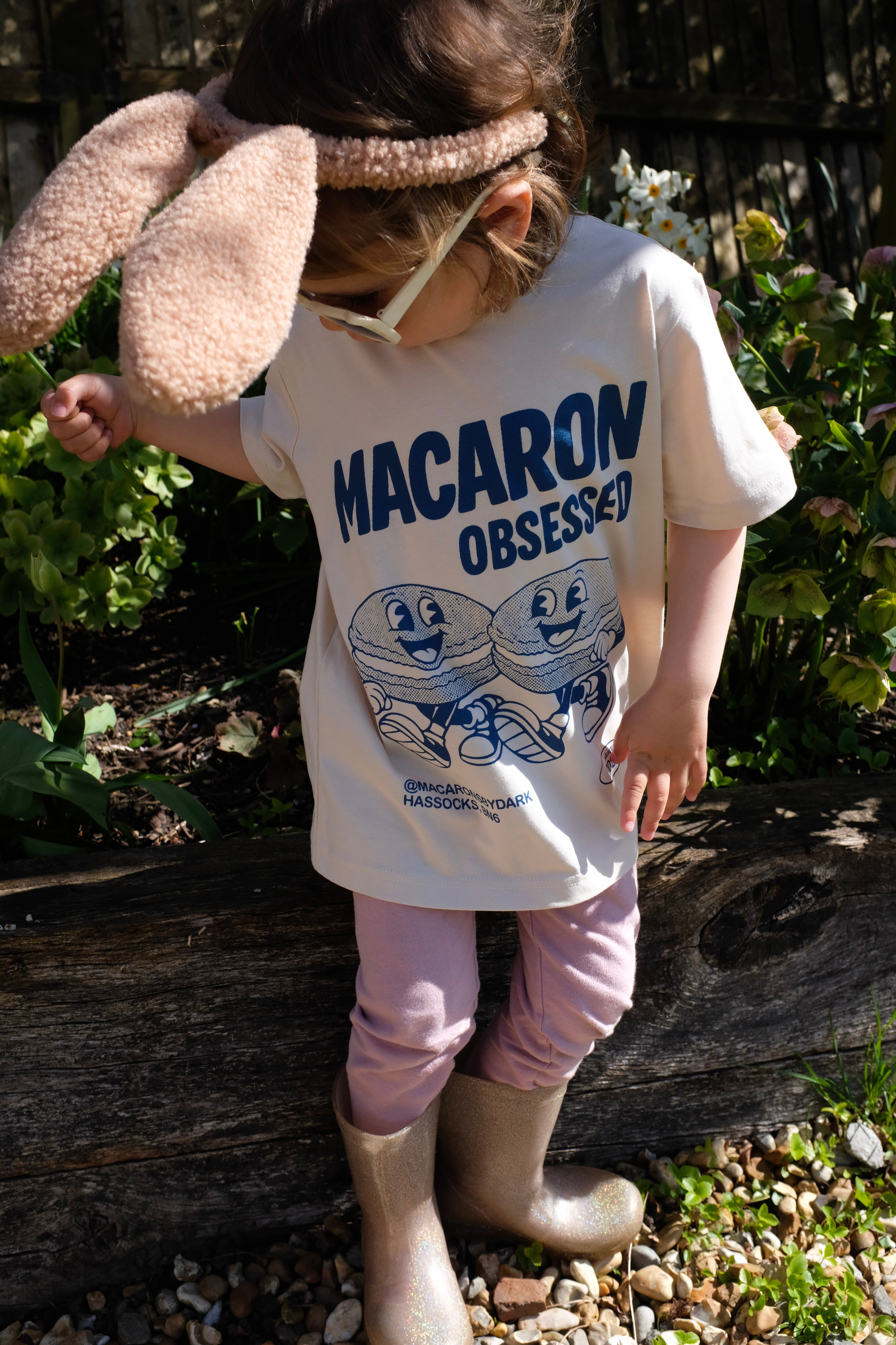 Kids t-shirt (Oat/Blue)